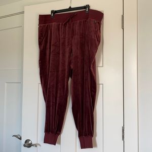 Livi 22/24 burgundy velour jogger